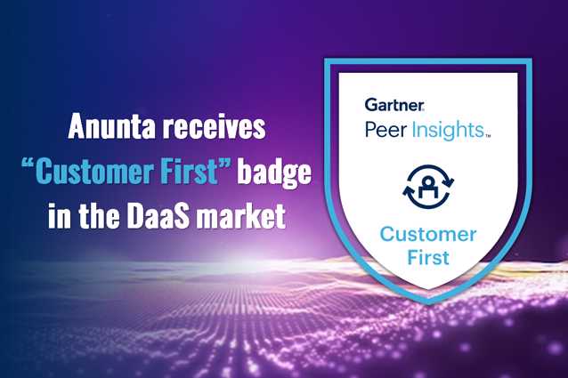 Anunta is Now Part of the Gartner® Peer Insights™ Customer First Program for Desktop as a Service